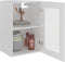 vidaXL - Hangkast - 40x31x60 - cm - spaanplaat - hoogglans - wit