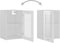 vidaXL - Hangkast - 40x31x60 - cm - spaanplaat - hoogglans - wit