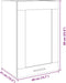 vidaXL - Hangkast - 40x31x60 - cm - spaanplaat - sonoma - eikenkleurig