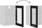 vidaXL - Hangkast - 40x31x60 - cm - spaanplaat - zwart