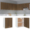 vidaXL - Hangkast - 50x31x60 - cm - bewerkt - hout - bruin - eikenkleur