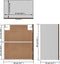 vidaXL - Hangkast - 50x31x60 - cm - bewerkt - hout - bruin - eikenkleur