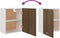 vidaXL - Hangkast - 50x31x60 - cm - bewerkt - hout - bruin - eikenkleur