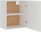 vidaXL - Hangkast - 50x31x60 - cm - bewerkt - hout - wit