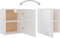 vidaXL - Hangkast - 50x31x60 - cm - spaanplaat - hoogglans - wit