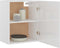 vidaXL - Hangkast - 50x31x60 - cm - spaanplaat - hoogglans - wit