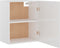vidaXL - Hangkast - 50x31x60 - cm - spaanplaat - hoogglans - wit