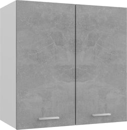 vidaXL - Hangkast - 60x31x60 - cm - bewerkt - hout - betongrijs