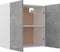 vidaXL - Hangkast - 60x31x60 - cm - bewerkt - hout - betongrijs