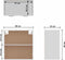 vidaXL - Hangkast - 60x31x60 - cm - bewerkt - hout - hoogglans - wit