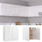 vidaXL - Hangkast - 60x31x60 - cm - bewerkt - hout - hoogglans - wit