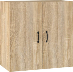 vidaXL - Hangkast - 60x31x60 - cm - bewerkt - hout - sonoma - eikenkleurig