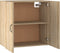 vidaXL - Hangkast - 60x31x60 - cm - bewerkt - hout - sonoma - eikenkleurig