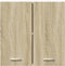 vidaXL - Hangkast - 60x31x60 - cm - bewerkt - hout - sonoma - eikenkleurig
