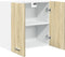 vidaXL - Hangkast - 60x31x60 - cm - bewerkt - hout - sonoma - eikenkleurig