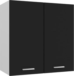 vidaXL - Hangkast - 60x31x60 - cm - bewerkt - hout - zwart