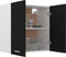 vidaXL - Hangkast - 60x31x60 - cm - bewerkt - hout - zwart