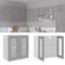 vidaXL - Hangkast - 60x31x60 - cm - spaanplaat - betongrijs