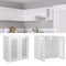 vidaXL - Hangkast - 60x31x60 - cm - spaanplaat - hoogglans - wit