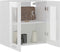vidaXL - Hangkast - 60x31x60 - cm - spaanplaat - hoogglans - wit