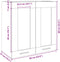 vidaXL - Hangkast - 60x31x60 - cm - spaanplaat - sonoma - eikenkleurig