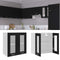 vidaXL - Hangkast - 60x31x60 - cm - spaanplaat - zwart