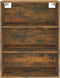 vidaXL - Hangkast - 69,5x32,5x90 - cm - gerookt - eikenkleurig