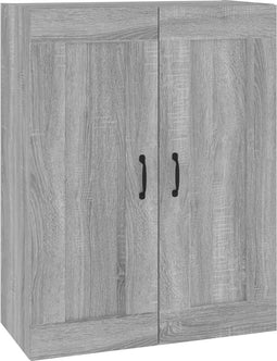 vidaXL - Hangkast - 69,5x32,5x90 - cm - grijs - sonoma - eikenkleurig