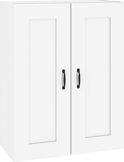 vidaXL - Hangkast - 69,5x32,5x90 - cm - hoogglans - wit
