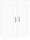 vidaXL - Hangkast - 69,5x32,5x90 - cm - hoogglans - wit