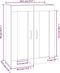 vidaXL - Hangkast - 69,5x32,5x90 - cm - hoogglans - wit