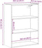 vidaXL - Hangkast - 69,5x32,5x90 - cm - oud - houtkleurig