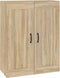 vidaXL - Hangkast - 69,5x32,5x90 - cm - sonoma - eikenkleurig
