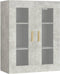 vidaXL - Hangkast - 69,5x34x90 - cm - betongrijs