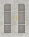 vidaXL - Hangkast - 69,5x34x90 - cm - betongrijs