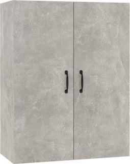 vidaXL - Hangkast - 69,5x34x90 - cm - bewerkt - hout - betongrijs