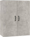 vidaXL - Hangkast - 69,5x34x90 - cm - bewerkt - hout - betongrijs