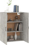 vidaXL - Hangkast - 69,5x34x90 - cm - bewerkt - hout - betongrijs