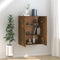 vidaXL - Hangkast - 69,5x34x90 - cm - bewerkt - hout - gerookt - eikenkleurig