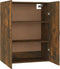 vidaXL - Hangkast - 69,5x34x90 - cm - bewerkt - hout - gerookt - eikenkleurig