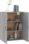vidaXL - Hangkast - 69,5x34x90 - cm - bewerkt - hout - grijs - sonoma - eikenkleurig