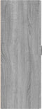 vidaXL - Hangkast - 69,5x34x90 - cm - bewerkt - hout - grijs - sonoma - eikenkleurig