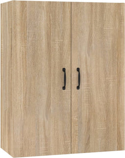 vidaXL - Hangkast - 69,5x34x90 - cm - bewerkt - hout - sonoma - eikenkleurig