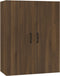 vidaXL - Hangkast - 69,5x34x90 - cm - bewerkt - hout - bruineikenkleurig