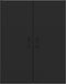 vidaXL - Hangkast - 69,5x34x90 - cm - bewerkt - hout - zwart