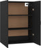 vidaXL - Hangkast - 69,5x34x90 - cm - bewerkt - hout - zwart