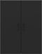 vidaXL - Hangkast - 69,5x34x90 - cm - bewerkt - hout - zwart
