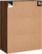 vidaXL - Hangkast - 69,5x34x90 - cm - bruin - eikenkleur