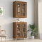 vidaXL - Hangkast - 69,5x34x90 - cm - bruin - eikenkleur