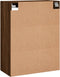 vidaXL - Hangkast - 69,5x34x90 - cm - bruin - eikenkleur